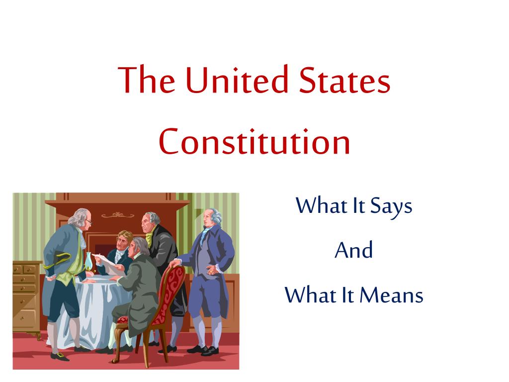 PPT - The United States Constitution PowerPoint Presentation, free ...