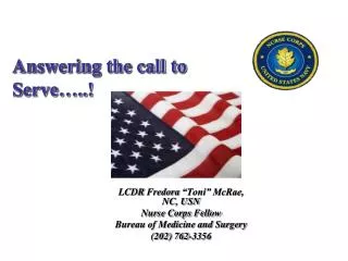 Answering the call to Serve…..!
