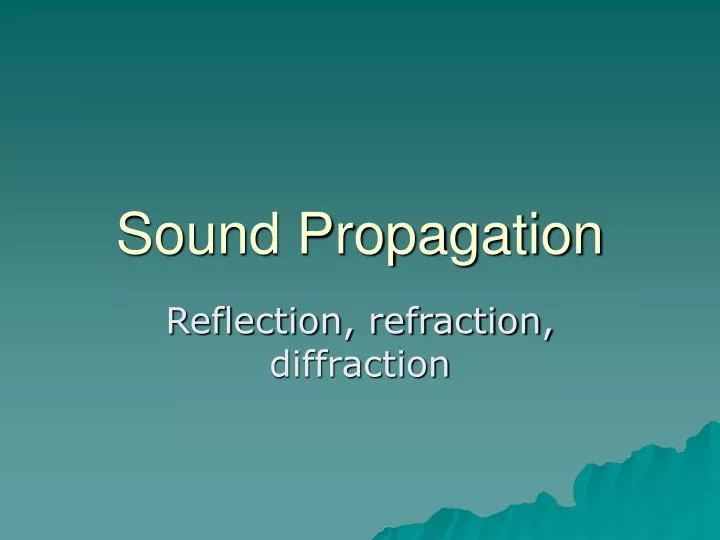 sound propagation