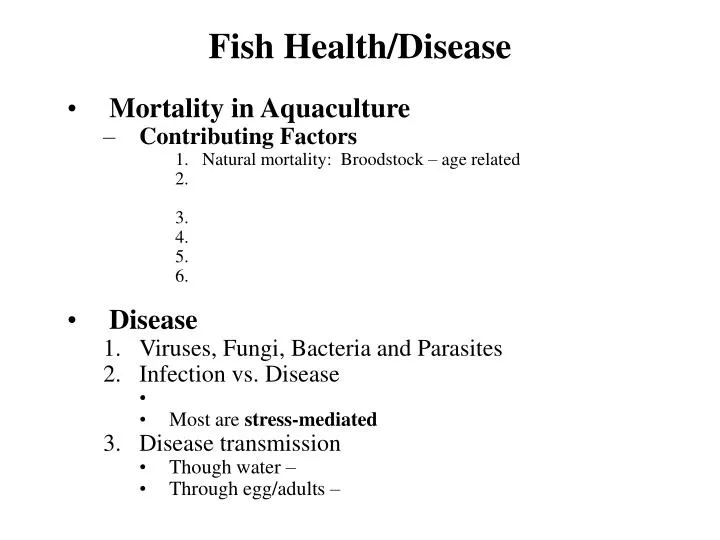 fish health disease