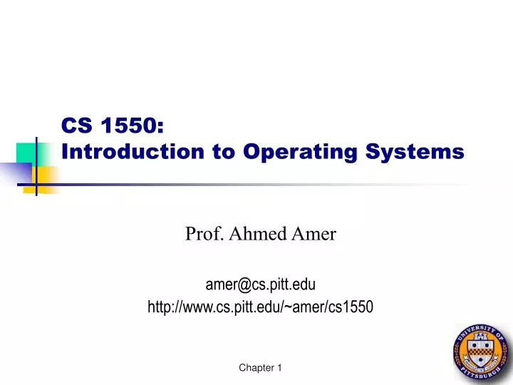 cs 1550 introduction to operating systems