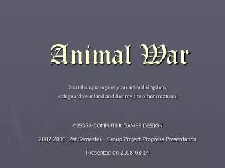 Animal War
