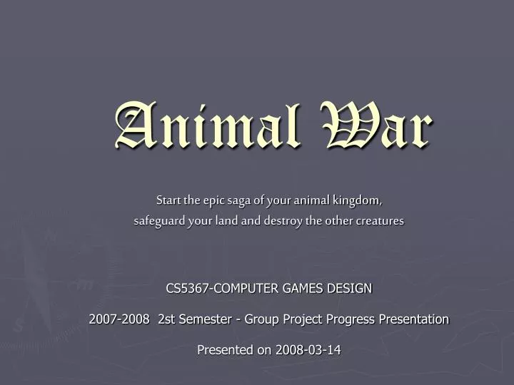 animal war