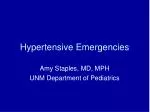 Hypertensive Emergencies - slide 1