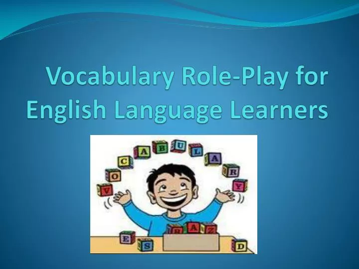 vocabulary role play for english language learners