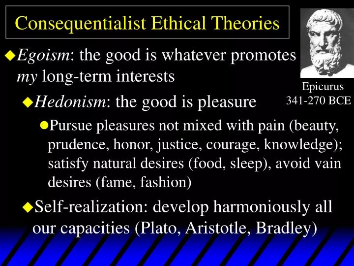consequentialist ethical theories
