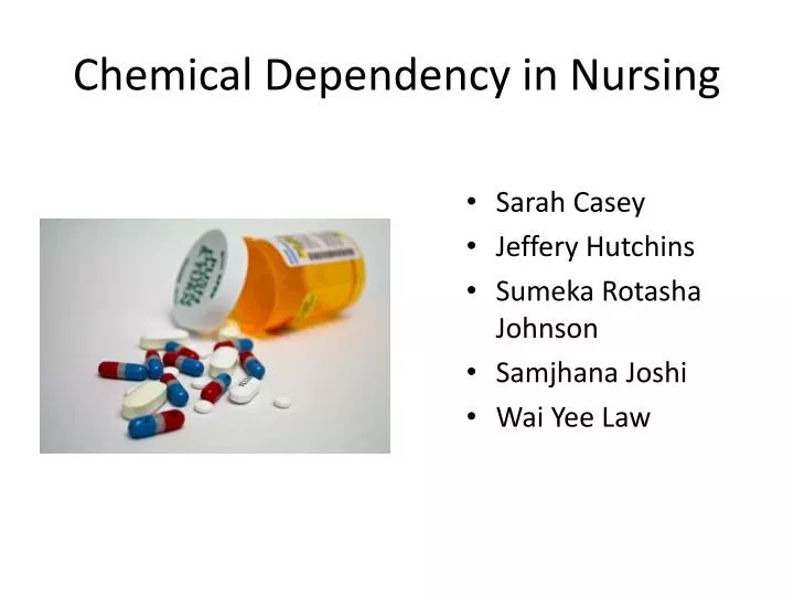 chemical dependency in nursing