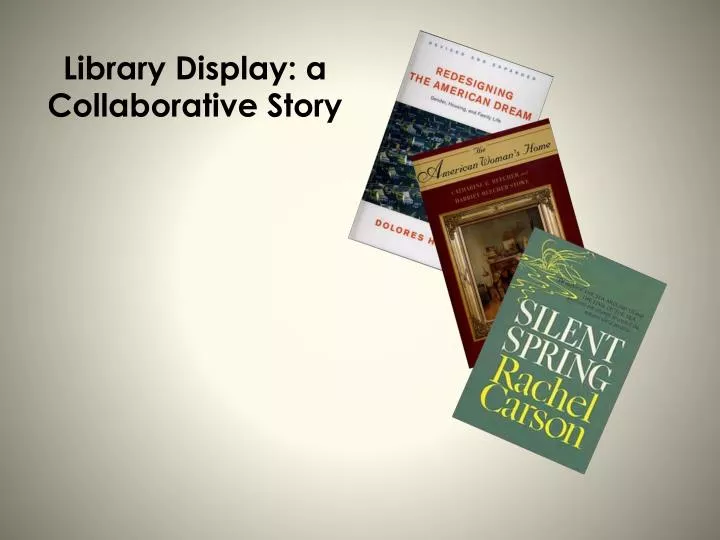 library display a collaborative story