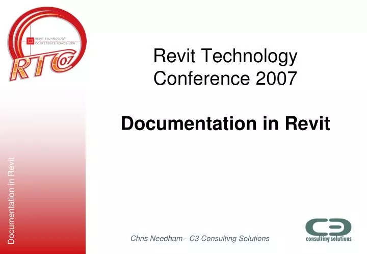 revit technology conference 2007 documentation in revit