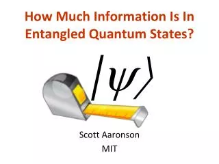 How Much Information Is In Entangled Quantum States?