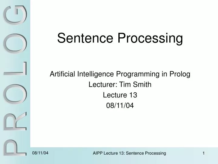 sentence processing