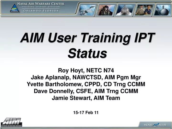 aim user training ipt status