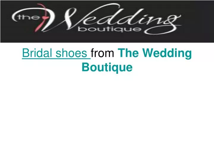 bridal shoes from the wedding boutique