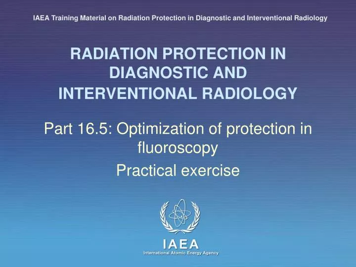 radiation protection in diagnostic and interventional radiology