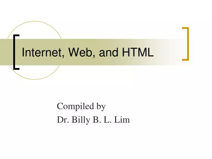 internet web and html