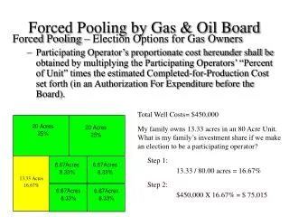 Forced Pooling by Gas &amp; Oil Board