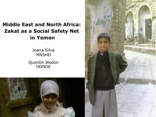 Middle East and North Africa: Zakat as a Social Safety Net in Yemen