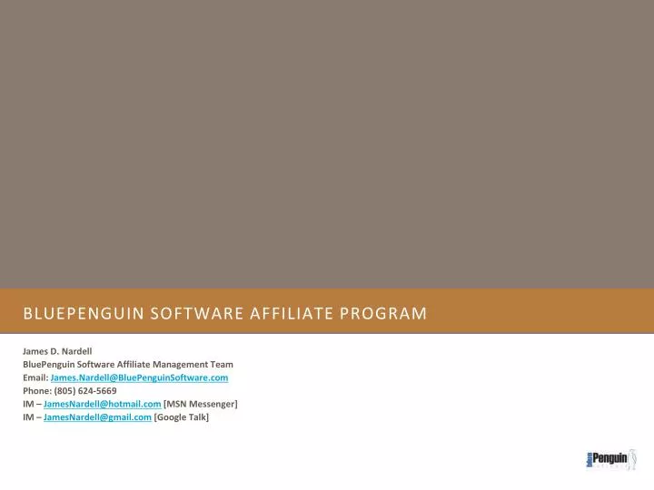 bluepenguin software affiliate program