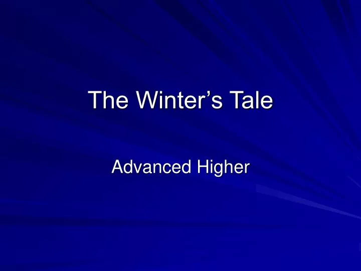 the winter s tale