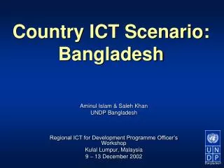Country ICT Scenario: Bangladesh