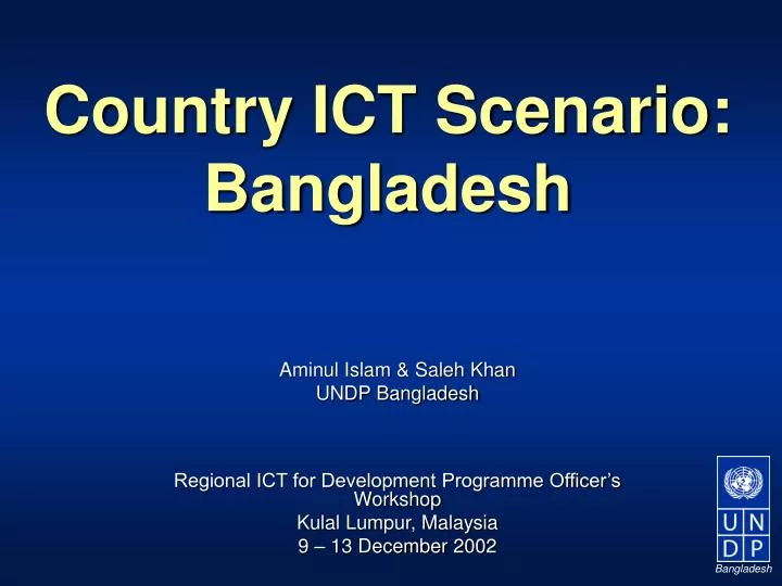 country ict scenario bangladesh