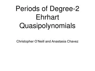 Periods of Degree-2 Ehrhart Quasipolynomials