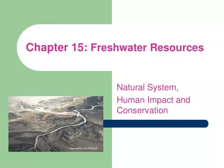 chapter 15 freshwater resources