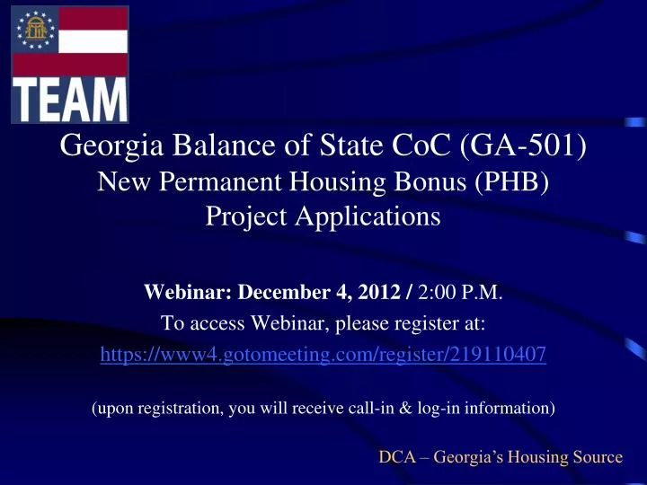georgia balance of state coc ga 501 new permanent housing bonus phb project applications
