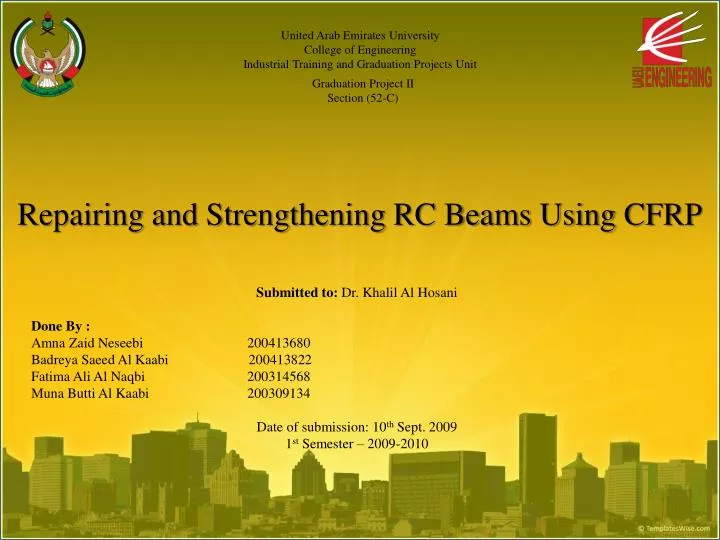 repairing and strengthening rc beams using cfrp