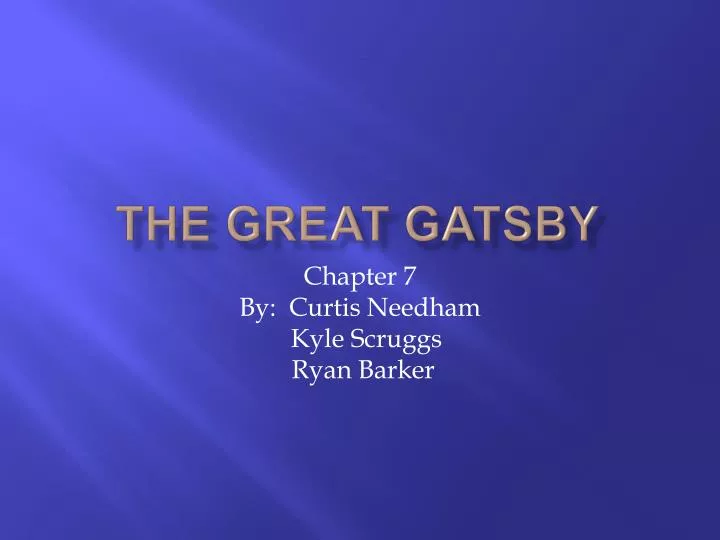 the great gatsby