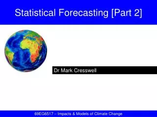 Statistical Forecasting [Part 2]