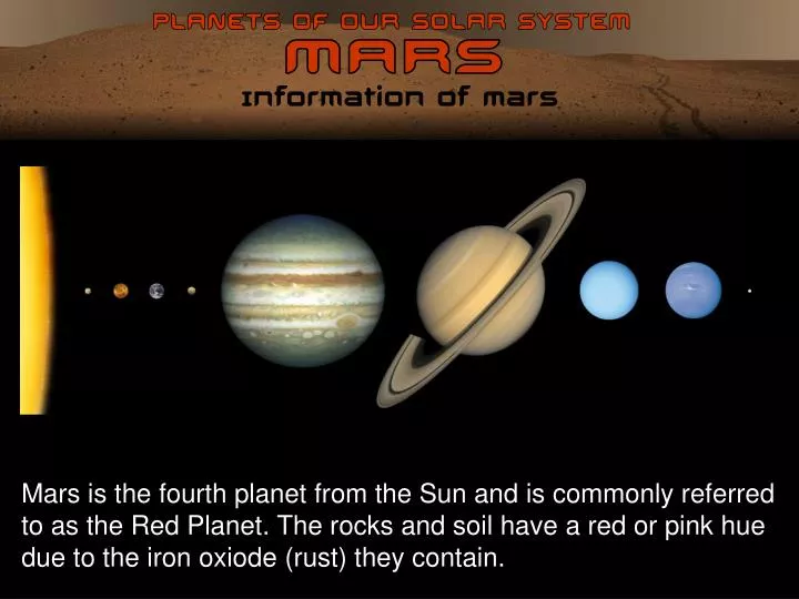 information of mars