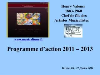 programme d action 2011 2013