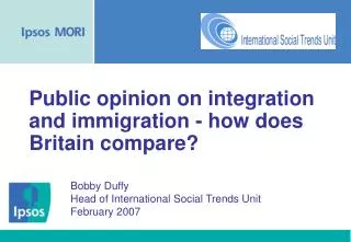 Public opinion on integration and immigration - how does Britain compare?