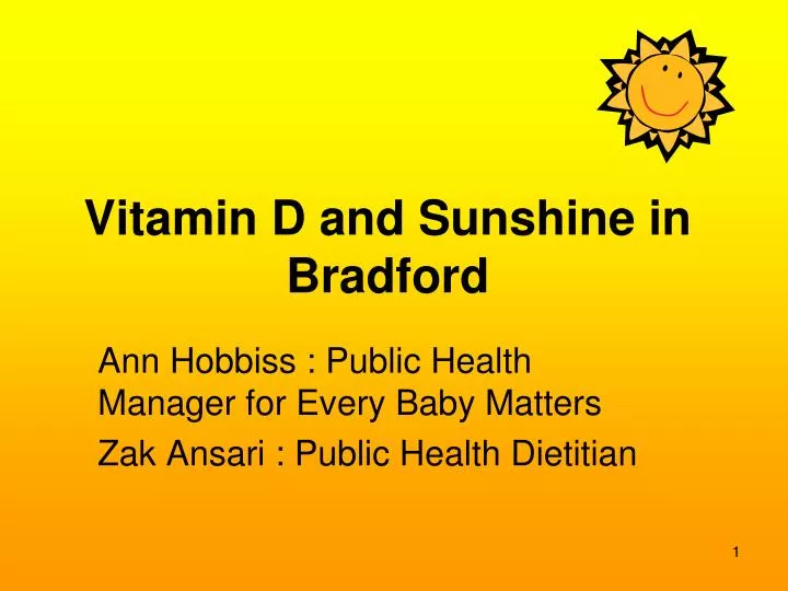 vitamin d and sunshine in bradford