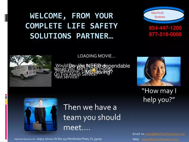 welcome from your complete life safety solutions partner
