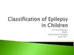 Classification of Epilepsy in Children