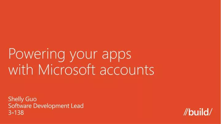 powering your apps with microsoft accounts