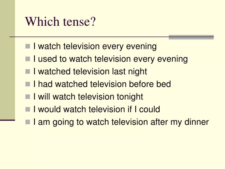 which tense