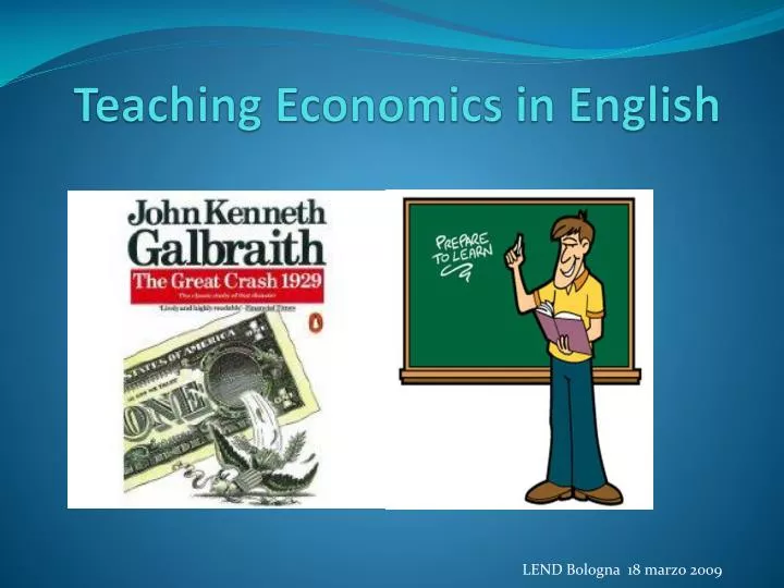 teaching economics in english