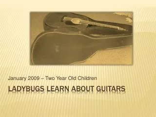 Ladybugs Learn About Guitars