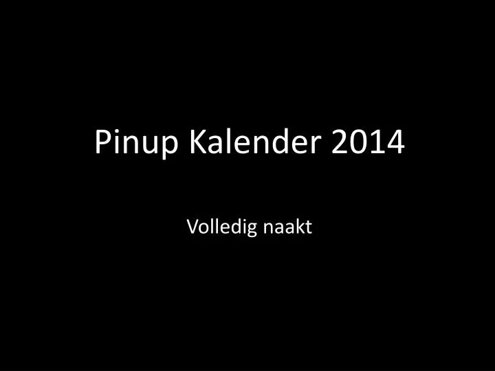 pinup kalender 2014