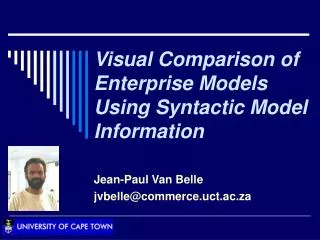 Visual Comparison of Enterprise Models Using Syntactic Model Information