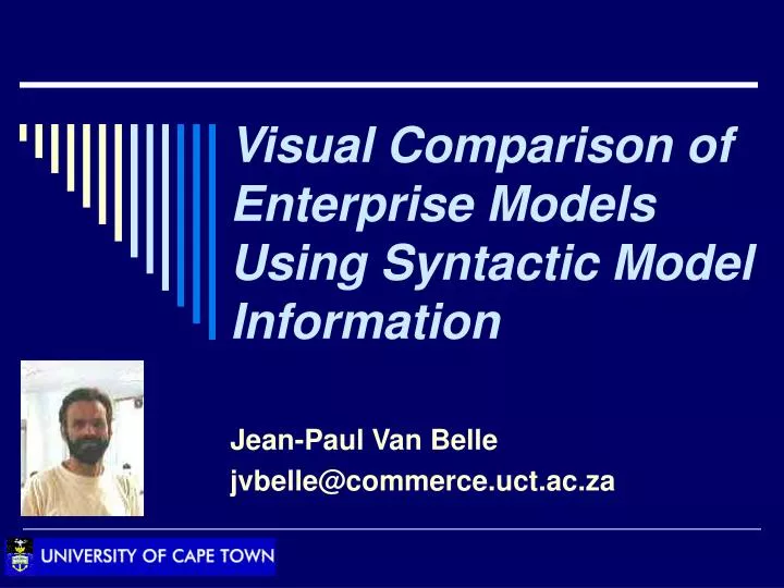 visual comparison of enterprise models using syntactic model information