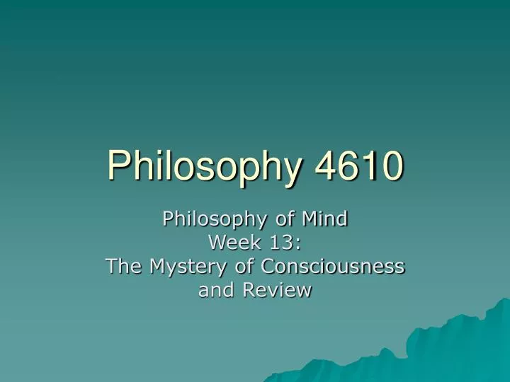 philosophy 4610