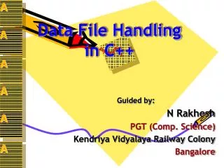 Data File Handling in C++