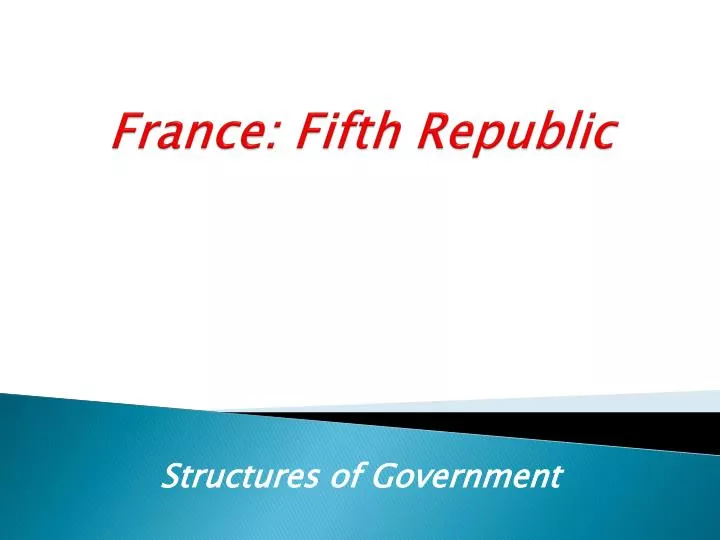 france fifth republic