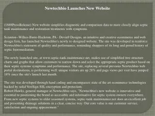 Newtechbio Launches New Website