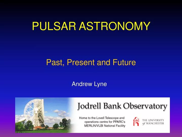 pulsar astronomy