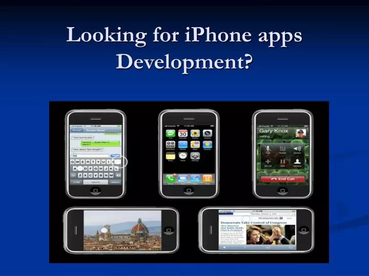 looking for iphone apps development